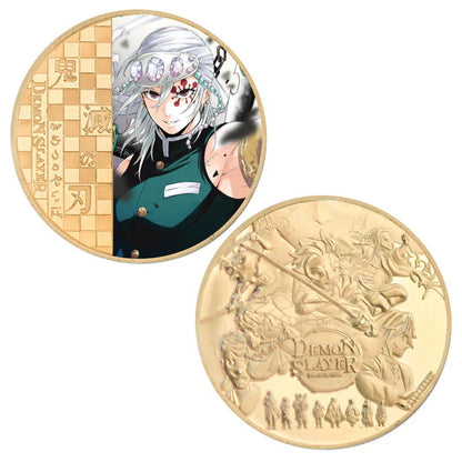 Demon Slayerr Tanjirou 24K Gold Plated Official Bank Coins - Limited Edition Commemorative Collection