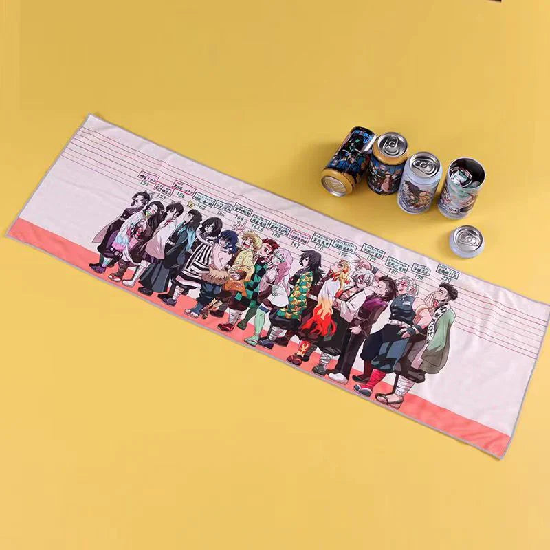 Demon Slayer Kamado Tanjirou Towel Blind Box - Cooling Quick-Dry Sports Towel, Chill Sweat Gift