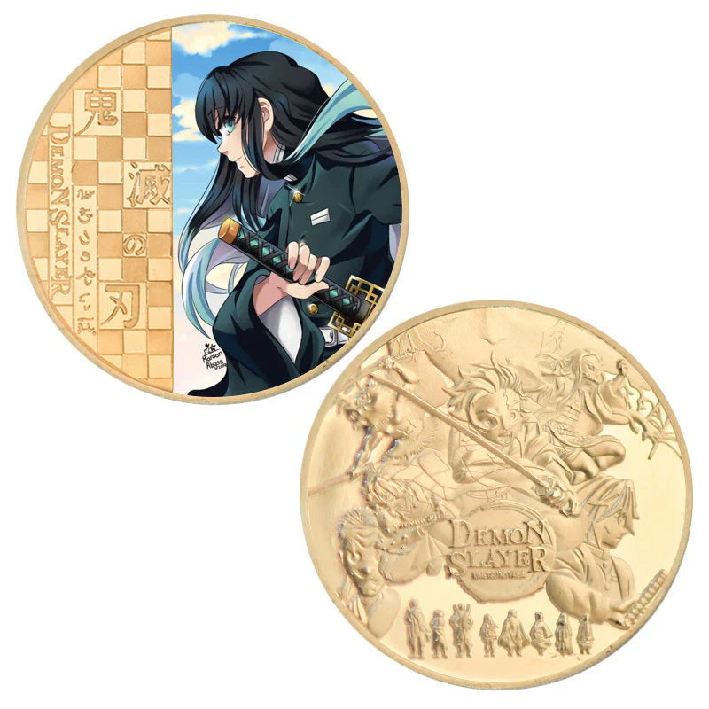 Demon Slayerr Tanjirou 24K Gold Plated Official Bank Coins - Limited Edition Commemorative Collection