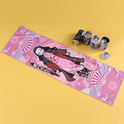 Demon Slayer Kamado Tanjirou Towel Blind Box - Cooling Quick-Dry Sports Towel, Chill Sweat Gift