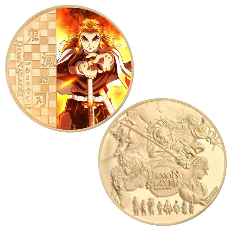 Demon Slayerr Tanjirou 24K Gold Plated Official Bank Coins - Limited Edition Commemorative Collection