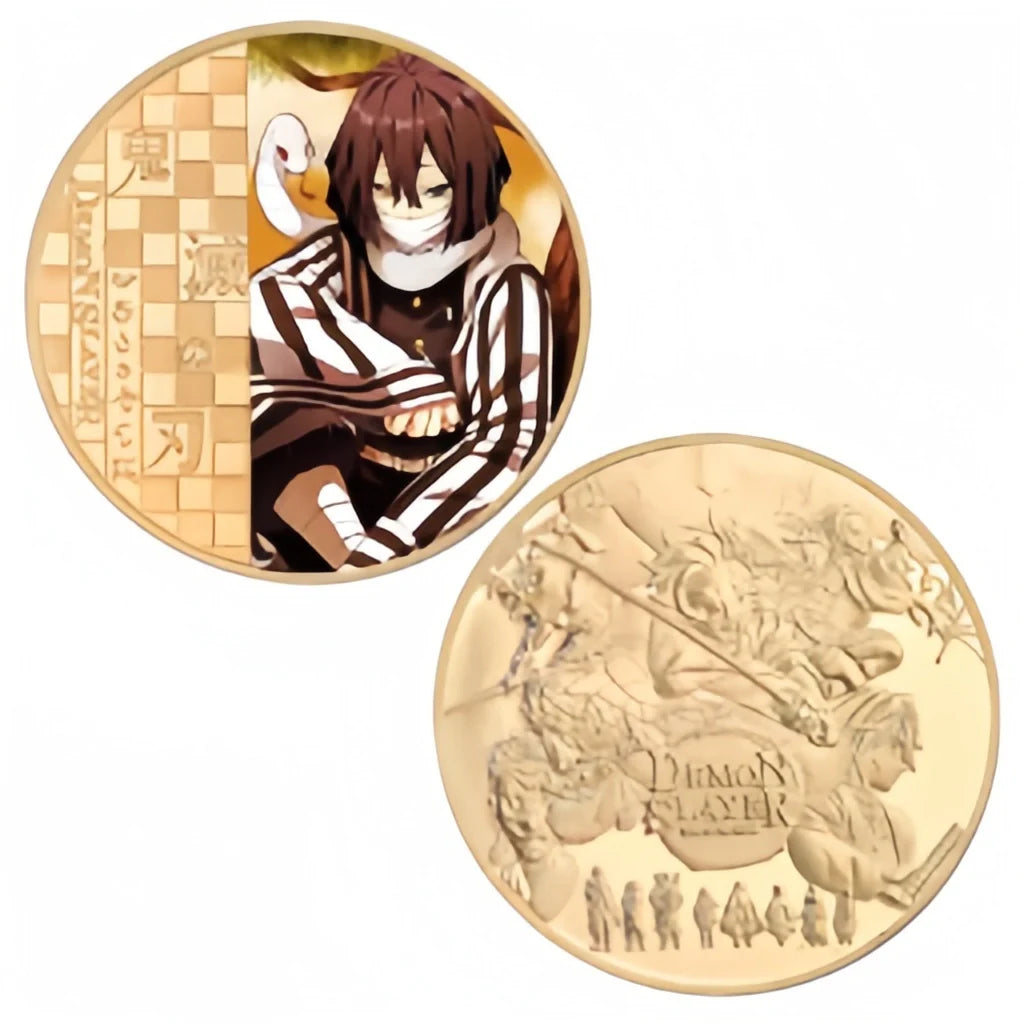 Demon Slayerr Tanjirou 24K Gold Plated Official Bank Coins - Limited Edition Commemorative Collection
