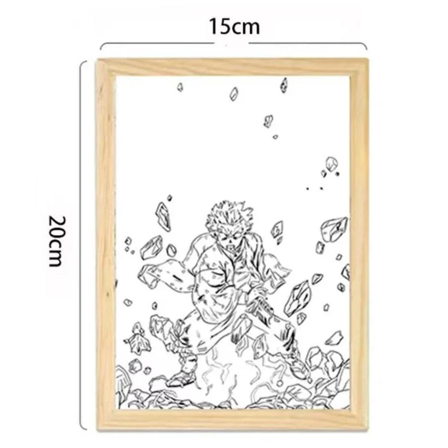 Demon Slayerr Agatsuma Zenitsu Customizable Atmosphere Light - Personalized Artwork, RGB Color - Changing