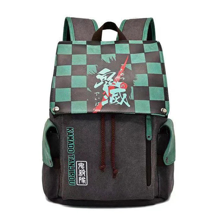 Demon Slayerr Tanjirou/Nezuko/Zenitsu/Giyuu Sturdy Oversized Backpack - High - Capacity Anime Travel Bag