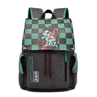 Demon Slayerr Tanjirou/Nezuko/Zenitsu/Giyuu Sturdy Oversized Backpack - High - Capacity Anime Travel Bag