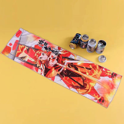 Demon Slayer Kamado Tanjirou Towel Blind Box - Cooling Quick-Dry Sports Towel, Chill Sweat Gift