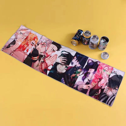 Demon Slayer Kamado Tanjirou Towel Blind Box - Cooling Quick-Dry Sports Towel, Chill Sweat Gift