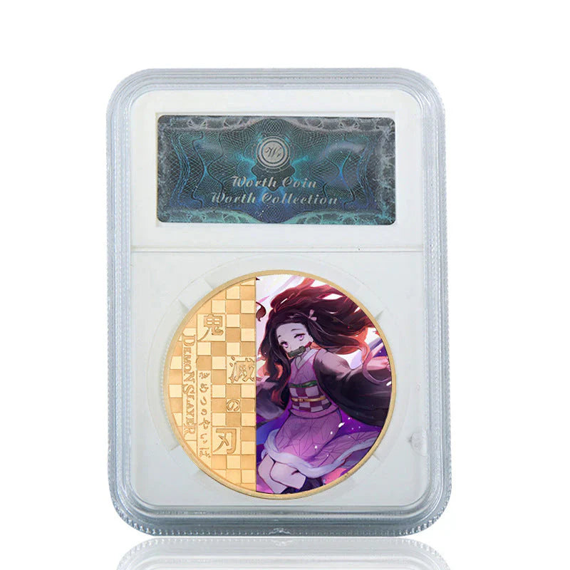 Demon Slayerr Tanjirou 24K Gold Plated Official Bank Coins - Limited Edition Commemorative Collection
