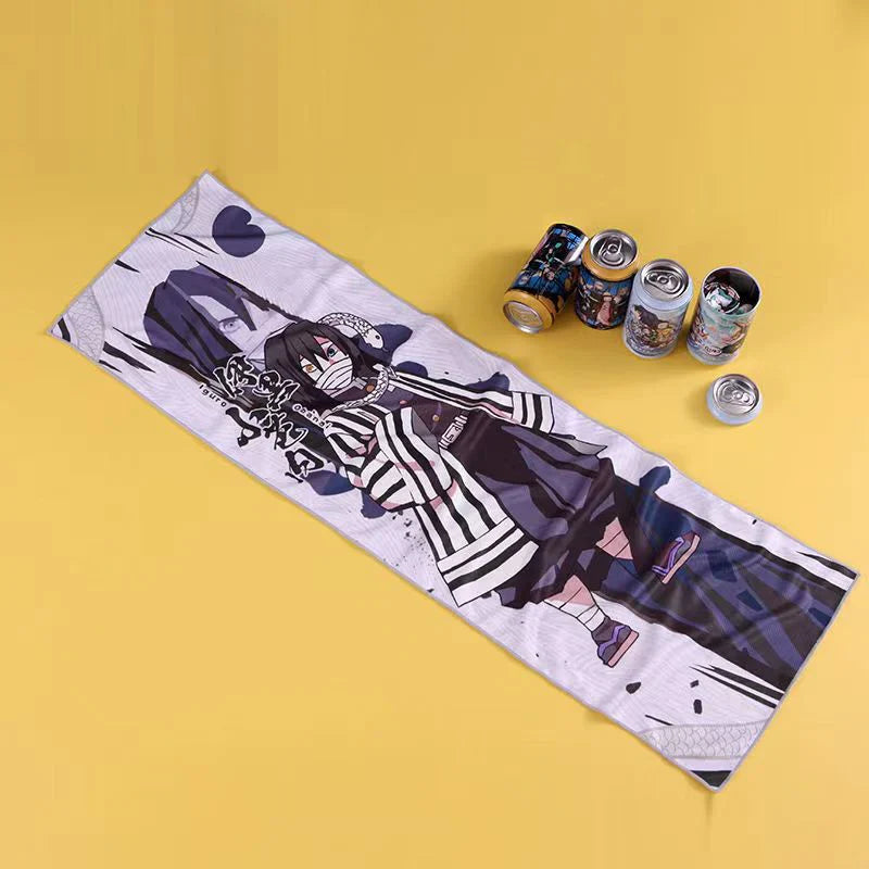 Demon Slayer Kamado Tanjirou Towel Blind Box - Cooling Quick-Dry Sports Towel, Chill Sweat Gift