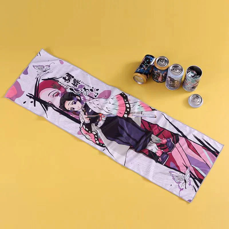 Demon Slayer Kamado Tanjirou Towel Blind Box - Cooling Quick-Dry Sports Towel, Chill Sweat Gift