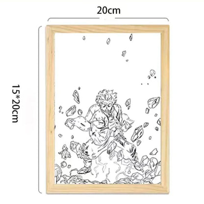 Demon Slayerr Agatsuma Zenitsu Customizable Atmosphere Light - Personalized Artwork, RGB Color - Changing