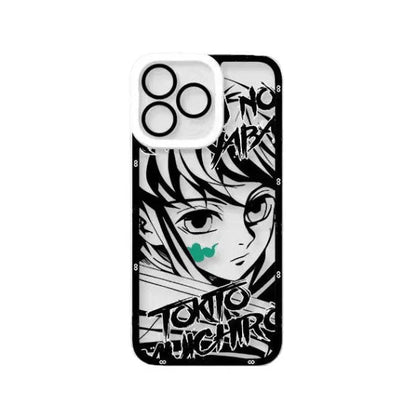 Demon Slayerr Transparent Silicone Case - Tanjirou/Mitsuri/Muichirou Design, Shockproof & Scratch - Resistant for iPhone