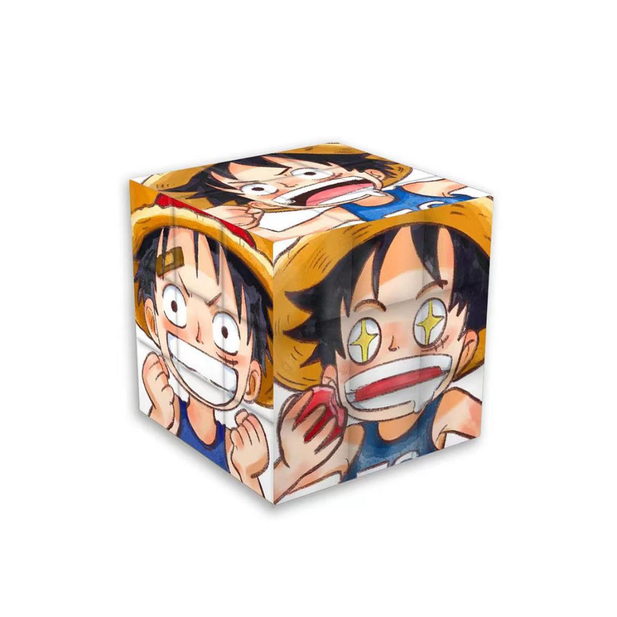 One Piecee Luffy/Zoro/Nami 3x3 Creative Rubik's Cube - Anime Puzzle Toy Gift Set