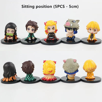 Demon Slayerr Kamado Tanjirou 3 - Pose Car Dashboard Figures - Sitting/Sleeping/Standing Anime Decor
