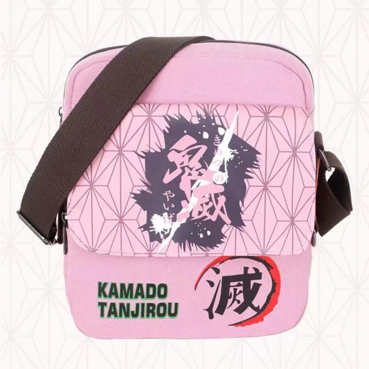 Demon Slayer Kamado Tanjirou Anime Satchel - Cartoon Character Design, Durable Bag