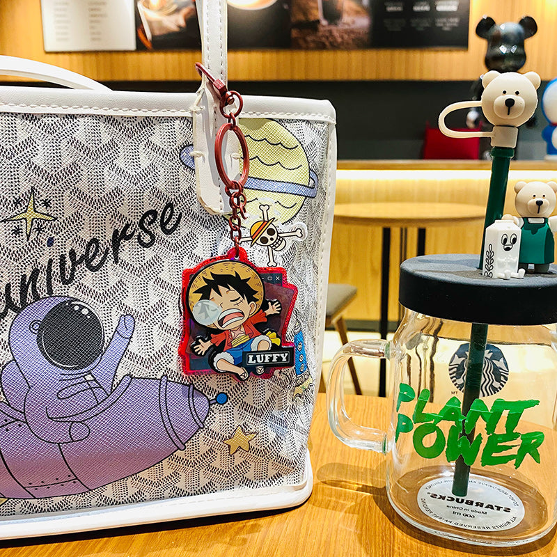 One Piecee 12 - Character Cute Cartoon Keychain Blind Box Set - Collectible Anime Charms Bundle