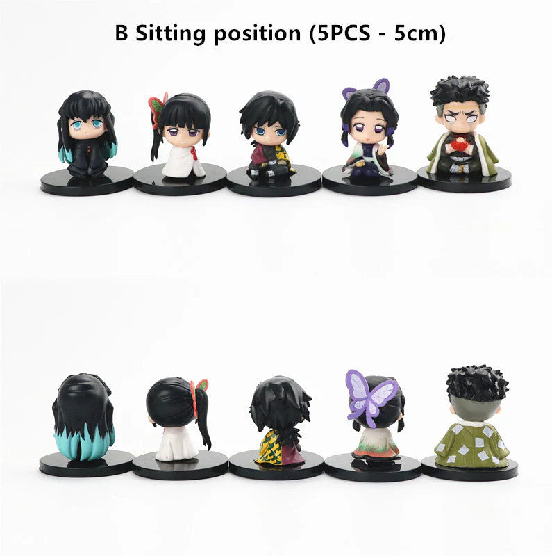 Demon Slayerr Kamado Tanjirou 3 - Pose Car Dashboard Figures - Sitting/Sleeping/Standing Anime Decor