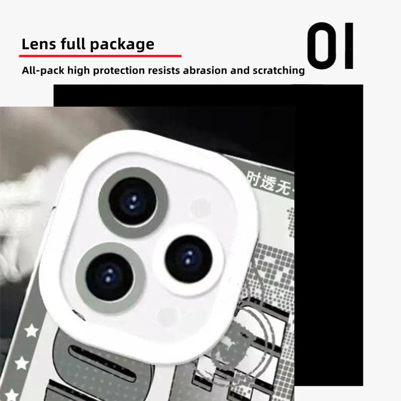 Demon Slayerr Transparent Silicone Case - Muichirou/Mitsuri Design, Shockproof & Scratch - Resistant for iPhone