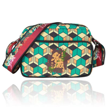 Demon Slayerr Tanjirou/Nezuko/Zenitsu/Giyuu Small Crossbody Bag - Student Satchel with Sufficient Capacity