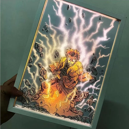 Demon Slayerr Agatsuma Zenitsu Customizable Atmosphere Light - Personalized Artwork, RGB Color - Changing