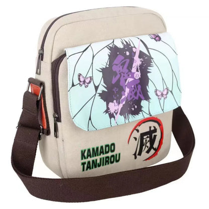 Demon Slayer Kamado Tanjirou Anime Satchel - Cartoon Character Design, Durable Bag