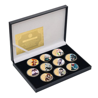Demon Slayerr Tanjirou 24K Gold Plated Official Bank Coins - Limited Edition Commemorative Collection