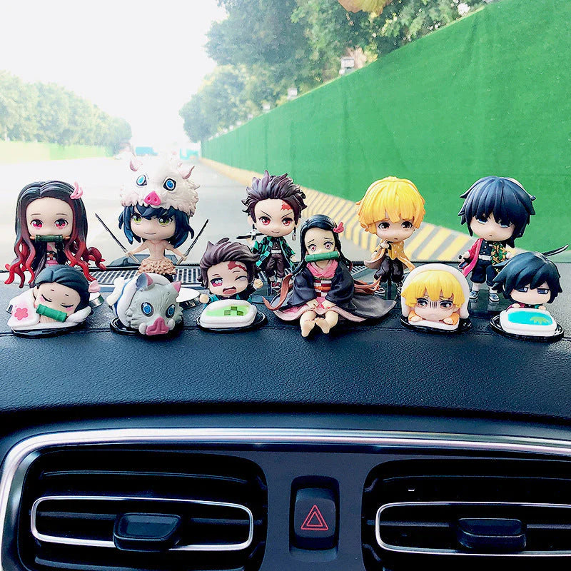 Demon Slayerr Kamado Tanjirou 3 - Pose Car Dashboard Figures - Sitting/Sleeping/Standing Anime Decor