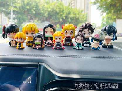 Demon Slayerr Kamado Tanjirou 3 - Pose Car Dashboard Figures - Sitting/Sleeping/Standing Anime Decor