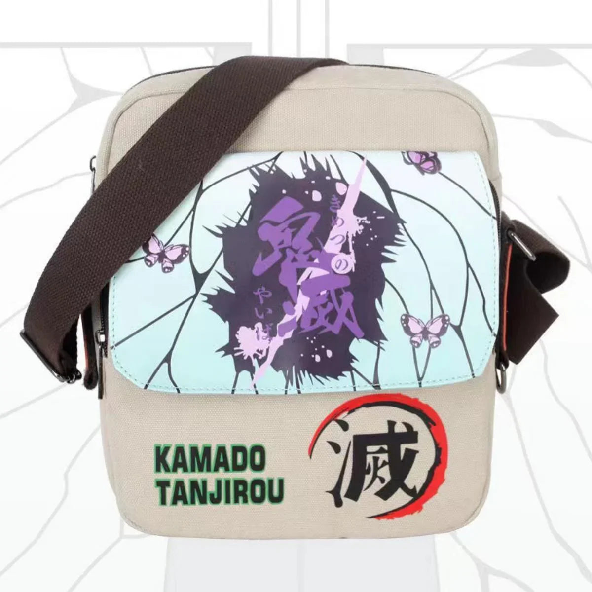 Demon Slayer Kamado Tanjirou Anime Satchel - Cartoon Character Design, Durable Bag