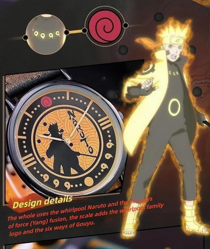 Sasuke/Kakashi/Itachi Quartz Watch - 30M Waterproof, Unisex, Anime Dial, Casual Daily Wear