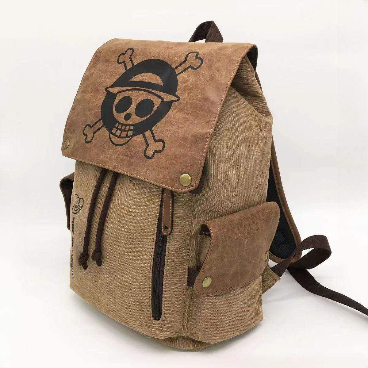 Anime Oversized Sturdy Backpack - Large Capacity, One Piece/Naruto/Demon Slayer/Attack on Titan/Tokyo Ghoul Merch, for School, Travel, Work