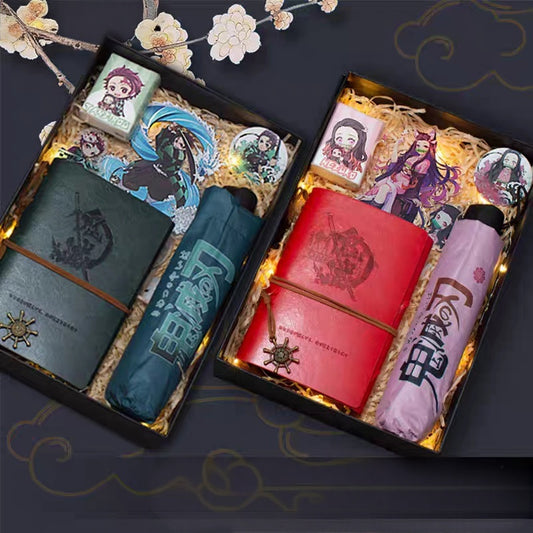 Demon Slayer Gift Box: Notebook &  Anime Umbrella – For Fans Who Live the Fandom!