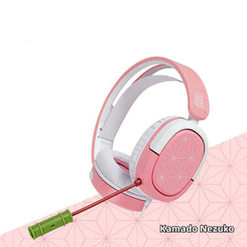 Demon Slayer Kamado Tanjirou/Kamado Nezuko Headset - Over-Ear Gaming Headphones