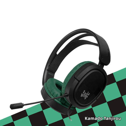 Demon Slayer Kamado Tanjirou/Kamado Nezuko Headset - Over-Ear Gaming Headphones
