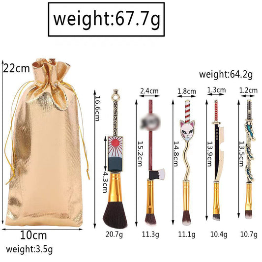 Demon Slayer Tanjirou/Nezuko Exquisite Makeup Pen - Fine Strokes, Multi-Color, for Eyeliner/Lip Line