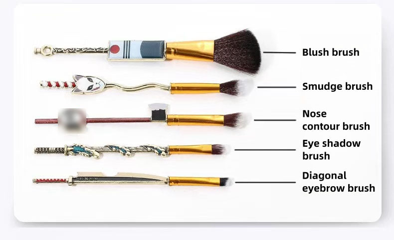 Demon Slayer Tanjirou/Nezuko Exquisite Makeup Pen - Fine Strokes, Multi-Color, for Eyeliner/Lip Line