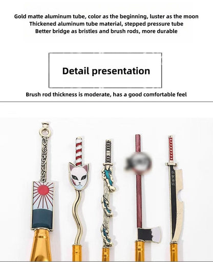 Demon Slayer Tanjirou/Nezuko Exquisite Makeup Pen - Fine Strokes, Multi-Color, for Eyeliner/Lip Line