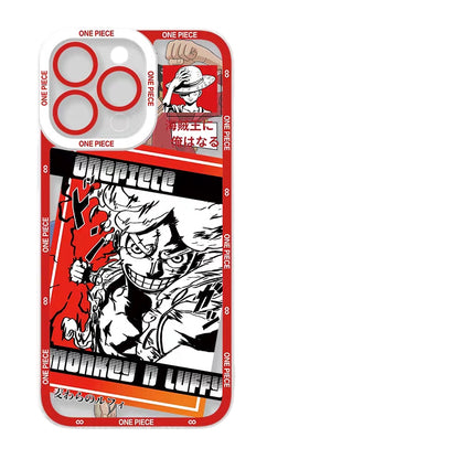 [New]Luffy/Zoro iPhone silicone crash-resistant phone case