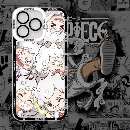 [HOT]Cute Luffy Gear 5 iPhone silicone crash-resistant phone case