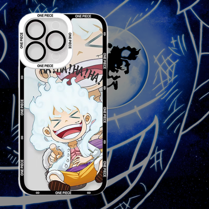 [HOT]Cute Luffy Gear 5 iPhone silicone crash-resistant phone case