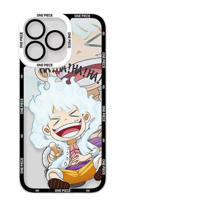 [HOT]Cute Luffy Gear 5 iPhone silicone crash-resistant phone case