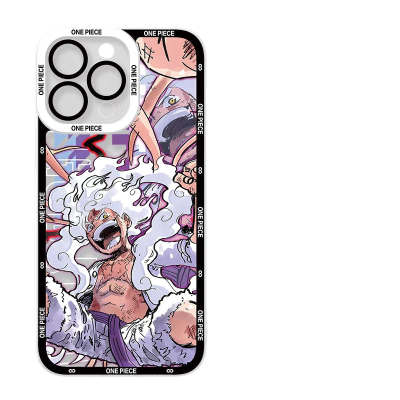 [HOT]Cute Luffy Gear 5 iPhone silicone crash-resistant phone case