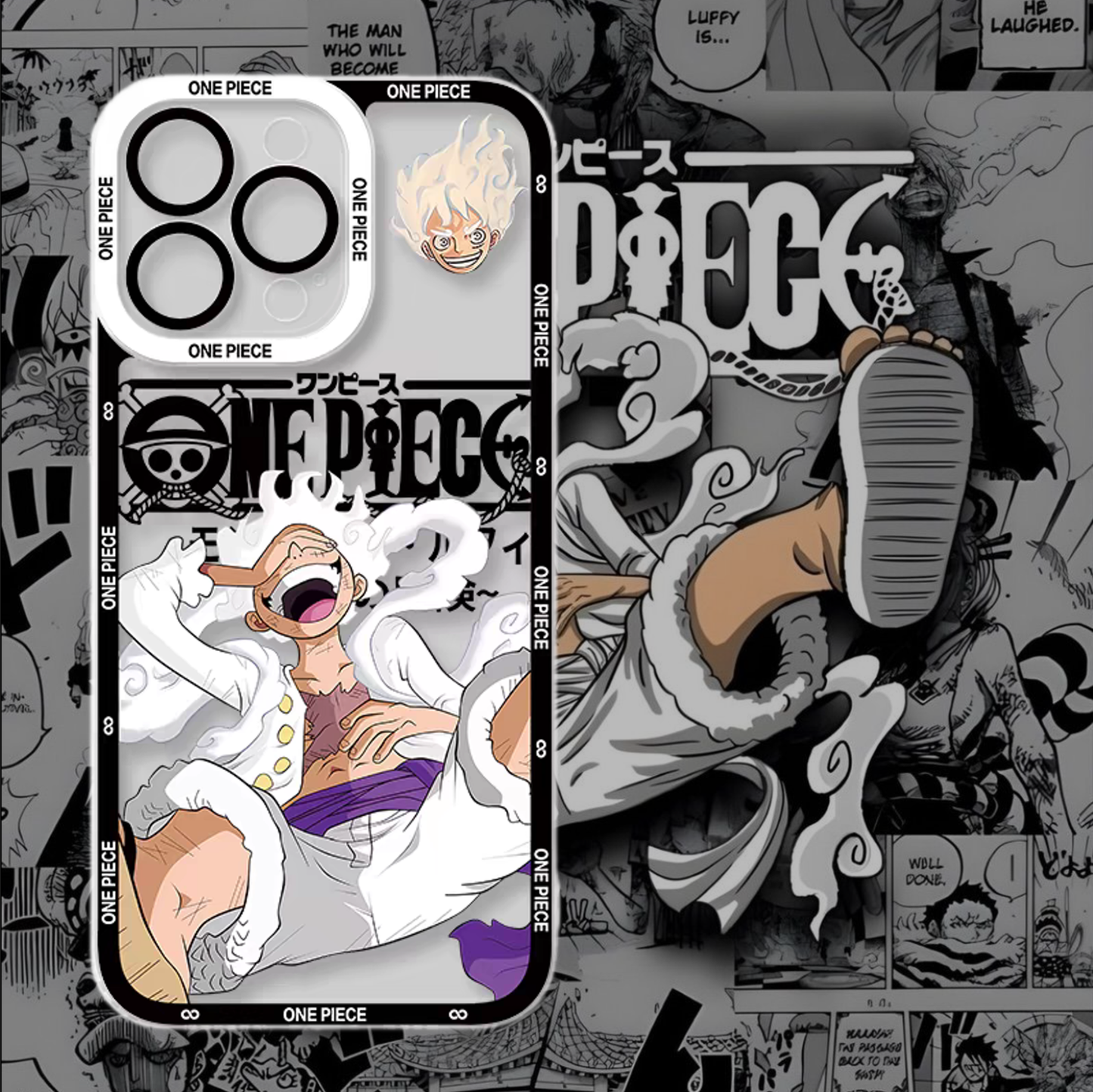 [New]Luffy/Zoro iPhone silicone crash-resistant phone case