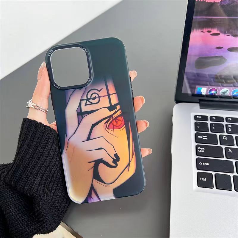 Naruto Anime Phone Case - Itachi Uchiha Design, Suitable for iPhone 70/13/12/14 Pro Max/11. High - end, Personalized, Shock - proof Protection. Perfect for Naruto Fans, Featuring Uchiha Itachi with Sharingan. #NarutoPhoneCase #ItachiUchiha #AnimePhoneAccessories