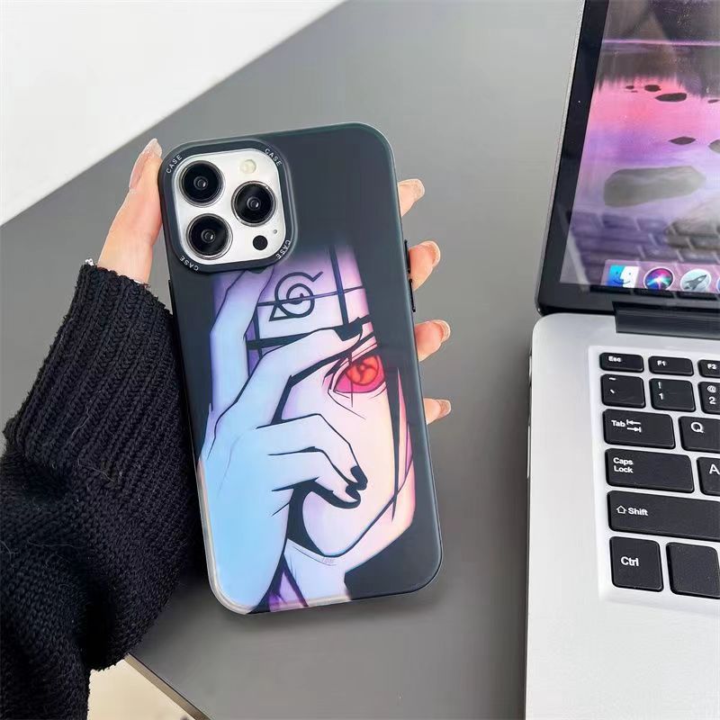 Naruto Anime Phone Case - Itachi Uchiha Design, Suitable for iPhone 70/13/12/14 Pro Max/11. High - end, Personalized, Shock - proof Protection. Perfect for Naruto Fans, Featuring Uchiha Itachi with Sharingan. #NarutoPhoneCase #ItachiUchiha #AnimePhoneAccessories
