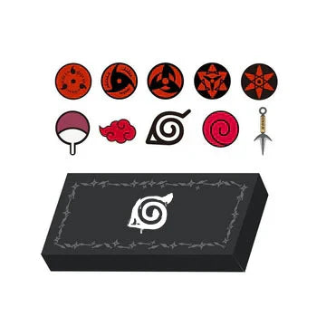 Naruto Mangekyou Sharingan Metal Badge Collection - Sasuke/Itachi/Kakashi, Anime Pin Set for Collectors