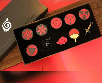 Naruto Mangekyou Sharingan Metal Badge Collection - Sasuke/Itachi/Kakashi, Anime Pin Set for Collectors