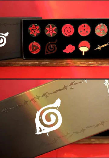 Naruto Mangekyou Sharingan Metal Badge Collection - Sasuke/Itachi/Kakashi, Anime Pin Set for Collectors Physical display 