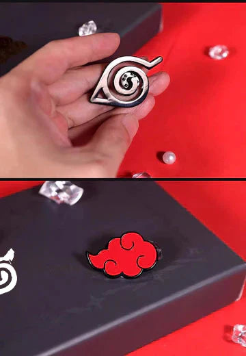 Naruto Mangekyou Sharingan Metal Badge Collection - Sasuke/Itachi/Kakashi, Anime Pin Set for Collectors Physical display