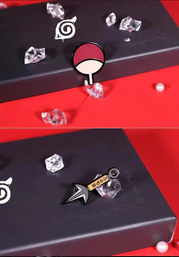 Naruto Mangekyou Sharingan Metal Badge Collection - Sasuke/Itachi/Kakashi, Anime Pin Set for Collectors Physical display
